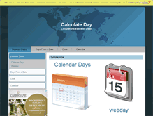Tablet Screenshot of calculateday.com